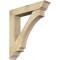 Ekena Millwork Imperial Traditional Rough Sawn Bracket w/ Offset Brace, Douglas Fir, 8"W x 40"D x 44"H BKT0806X40X44IMP01RDF - alternate 1